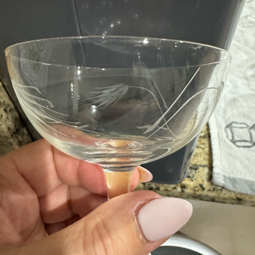 Noritake Sasaki Etched
Wheat Sherbet Goblets